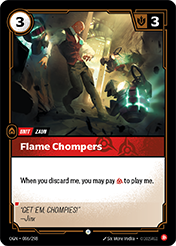 Flame Chompers Origins Card List
