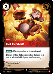 Get Excited! Origins Card List