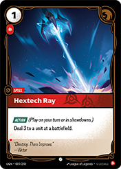 Hextech Ray Origins Card List
