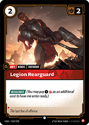 Legion Rearguard Origins Card List