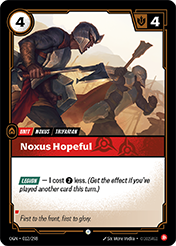 Noxus Hopeful Origins Card List