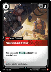 Noxus Saboteur Origins Card List