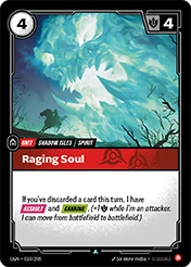 Raging Soul Origins Card List