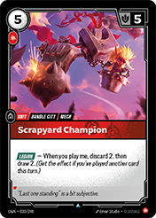 Scrapyard Champion Origins Card List