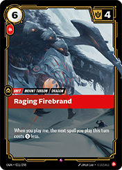Raging Firebrand Origins Card List
