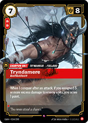 Tryndamere, Barbarian Origins Card List