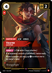 Vayne, Hunter Origins Card List