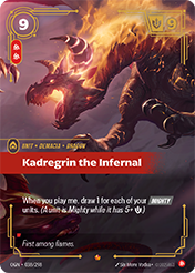 Kadregrin the Infernal Origins Card List