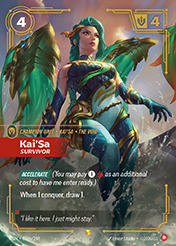 Kai'Sa, Survivor - Alt Art Origins Card List