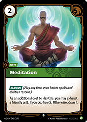 Meditation Origins Card List