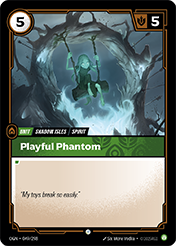 Playful Phantom Origins Card List