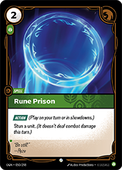 Rune Prison Origins Card List