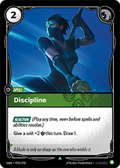 Discipline Origins Card List