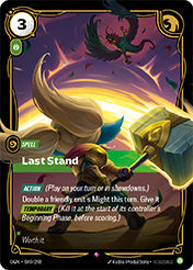Last Stand Origins Card List