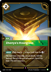 Zhonya's Hourglass Origins Card List