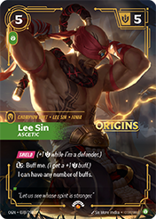 Lee Sin, Ascetic Origins Card List