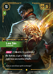 Lee Sin, Ascetic - Alt Art Origins Card List