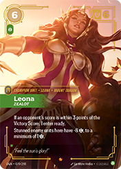 Leona, Zealot Origins Card List