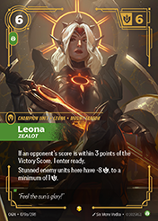 Leona, Zealot - Alt Art Origins Card List