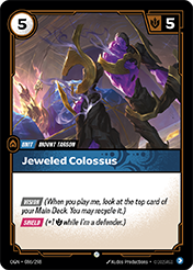 Jeweled Colossus Origins Card List