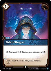 Orb of Regret Origins Card List