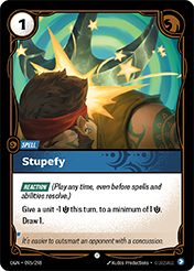 Stupefy Origins Card List
