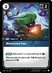 Blastcone Fae Origins Card List