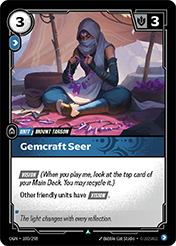 Gemcraft Seer Origins Card List
