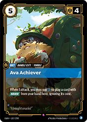 Ava Achiever Origins Card List