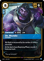 Dr. Mundo, Expert Origins Card List