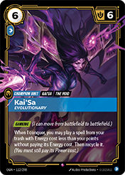 Kai'Sa, Evolutionary Origins Card List