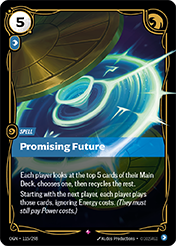 Promising Future Origins Card List