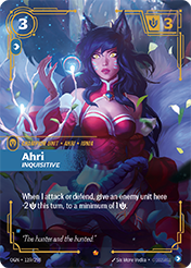 Ahri, Inquisitive Origins Card List