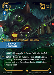 Teemo, Strategist - Alt Art Origins Card List