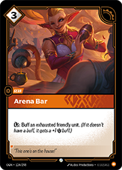 Arena Bar Origins Card List