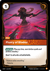 Flurry of Blades Origins Card List
