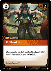 Pit Rookie Origins Card List