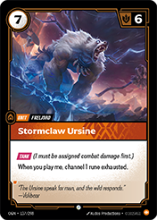 Stormclaw Ursine Origins Card List