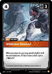 Wildclaw Shaman Origins Card List