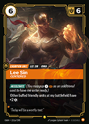 Lee Sin, Centered - Alt Art Origins Card List