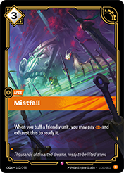 Mistfall Origins Card List