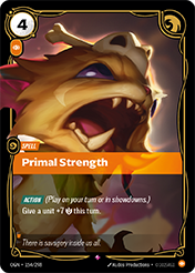 Primal Strength Origins Card List