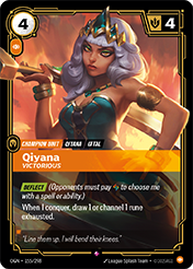 Qiyana, Victorious Origins Card List