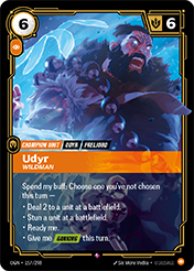 Udyr, Wildman Origins Card List