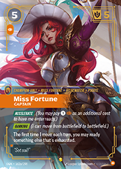 Miss Fortune, Captain - Alt Art Origins Card List