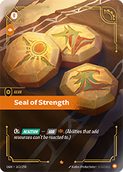 Seal of Strength Origins Card List