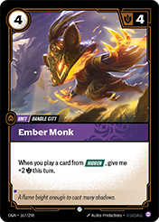 Ember Monk Origins Card List