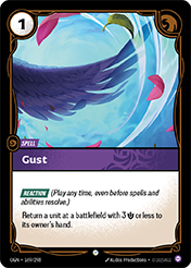Gust Origins Card List
