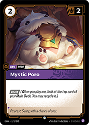 Mystic Poro Origins Card List