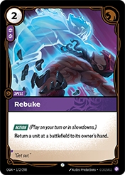 Rebuke Origins Card List